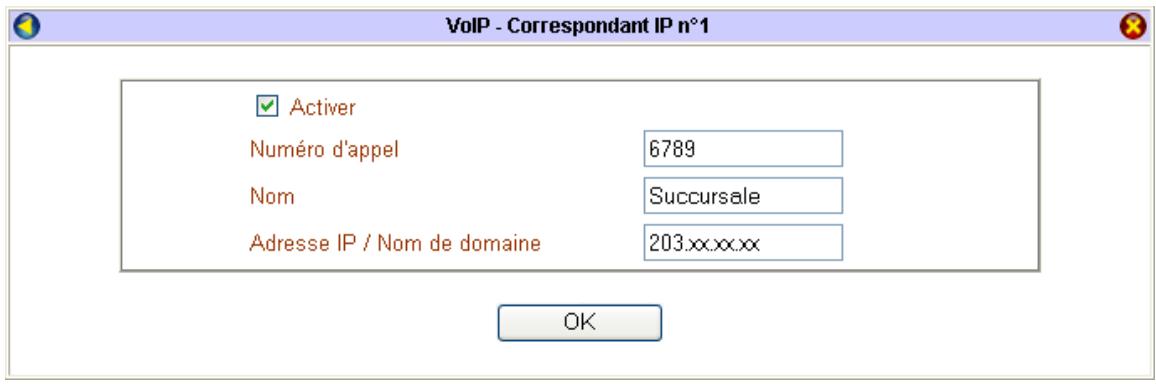 BEWAN VPN BOOSTER 32V - Etape 1 : Annuaire des correspondants IP - 1