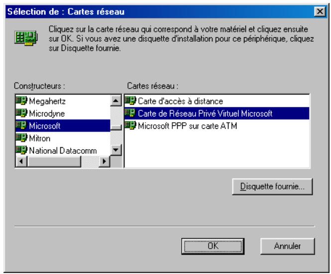 BEWAN VPN BOOSTER 32VG - Sous Windows 98/Me - 4