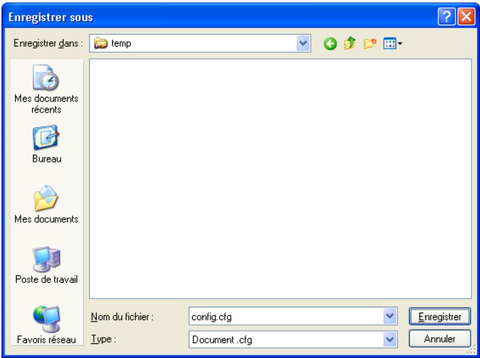BEWAN VPN BOOSTER 32VG - Sauvegarde d'une configuration - 2