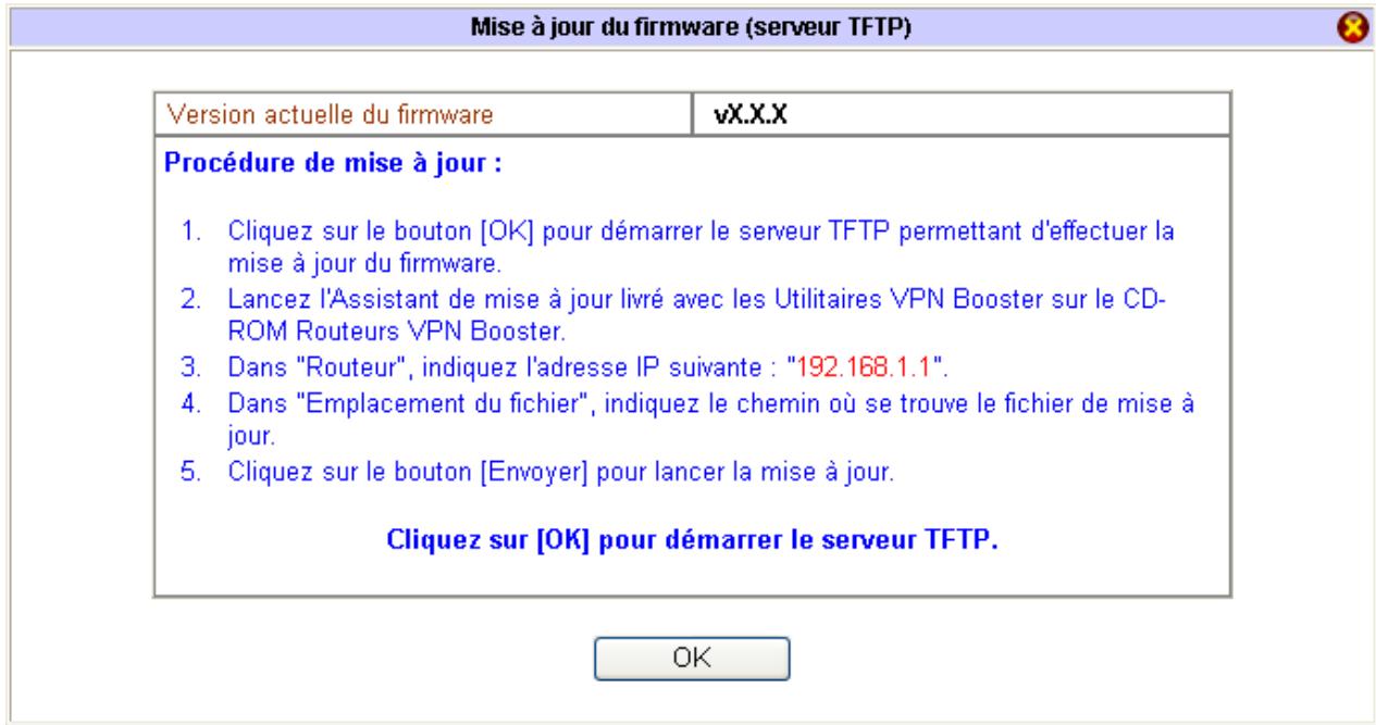 BEWAN VPN BOOSTER 32VG - Activation du serveur TFTP - 1