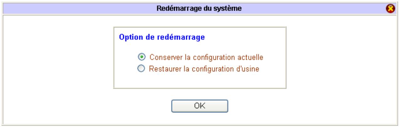 BEWAN VPN BOOSTER 32VG - Redémarrage du routeur - 1