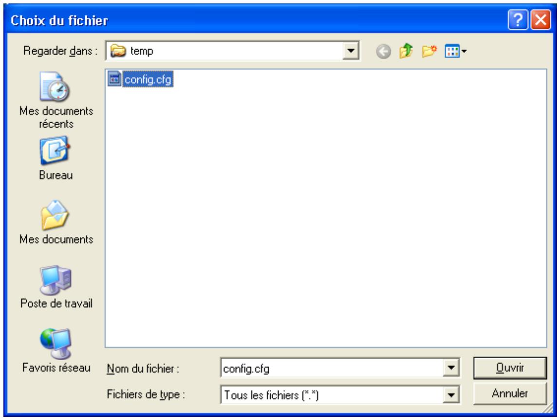 BEWAN VPN BOOSTER 32VG - Restauration d'une configuration - 1