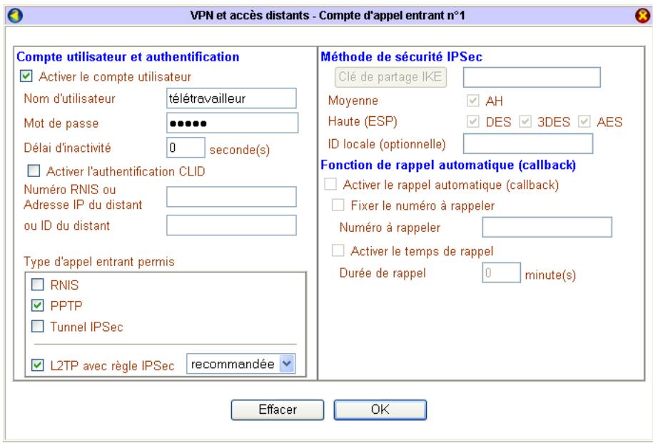 BEWAN VPN BOOSTER 32VG - Paramétrage à effectuer sur le réseau - 2