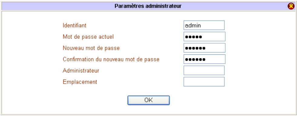 BEWAN VPN BOOSTER 32VG - Modification des paramètres administrateur - 1