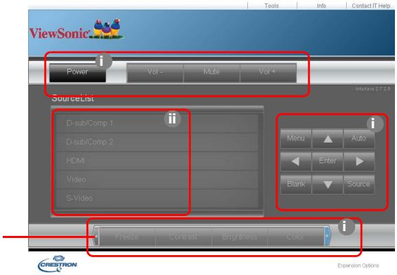 VIEWSONIC PJD6253, PJD6383, PJD6553W, PJD6683W - À propos de Crestron e-Control® - 1