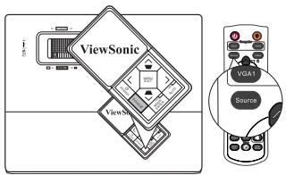 VIEWSONIC PJD6253, PJD6383, PJD6553W, PJD6683W - Changement de signal d'entrée - 2