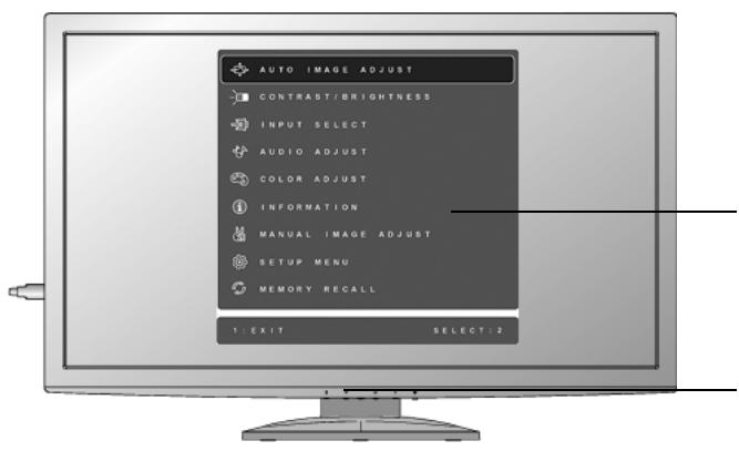 VIEWSONIC VG2732M-LED - Réglage de l'image à l'écran - 1