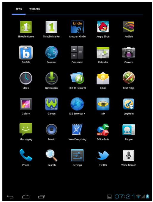 VIEWSONIC VIEWPAD E100 - Personnaliser le menu des raccourcis - 1
