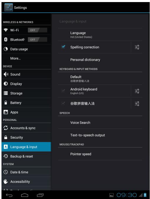VIEWSONIC VIEWPAD E100 - Régler la langue d'affichage - 1