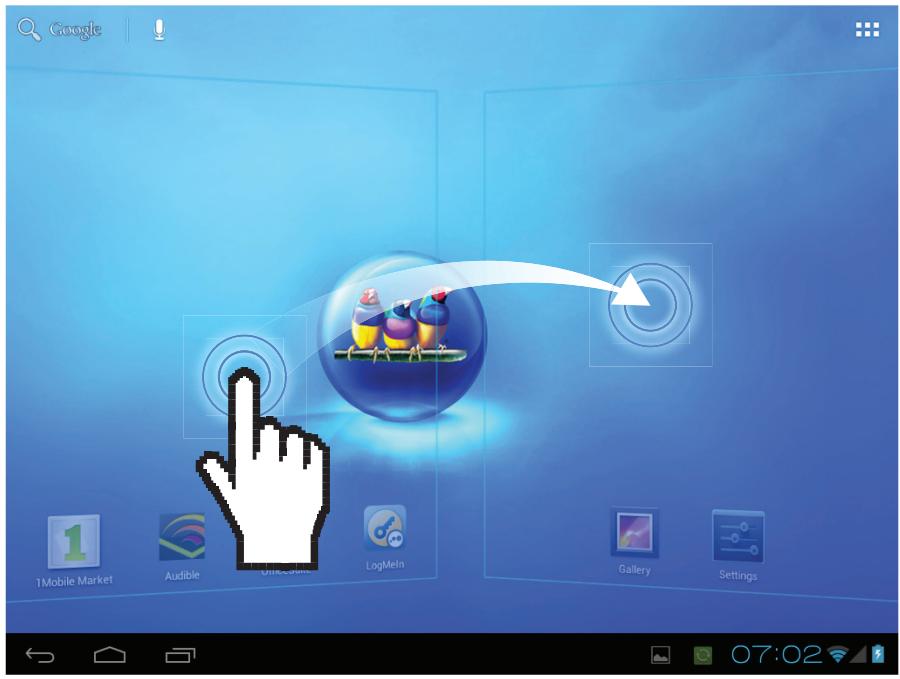 VIEWSONIC VIEWPAD E100 - L'écran Extended Home (Accueil étendu) - 1