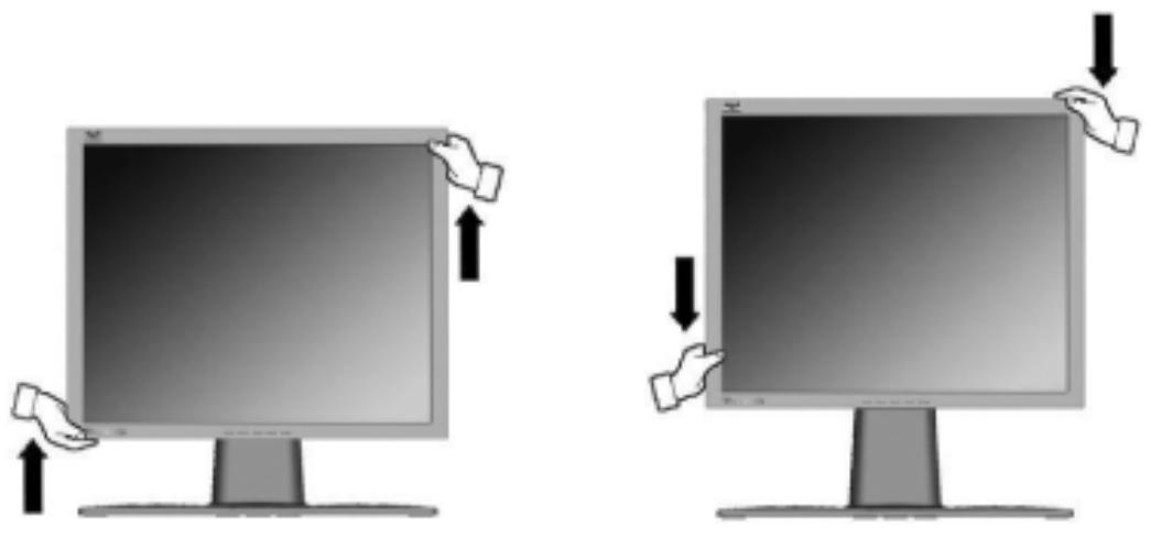 VIEWSONIC VP2765-LED, VP2770-LED - Pour monter ou descendre l'écran - 1