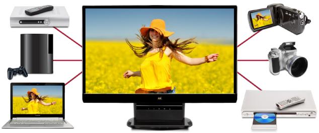 VIEWSONIC VX2770SMH-LED - Entrée HDMI pour les presentations en haute définition - 1