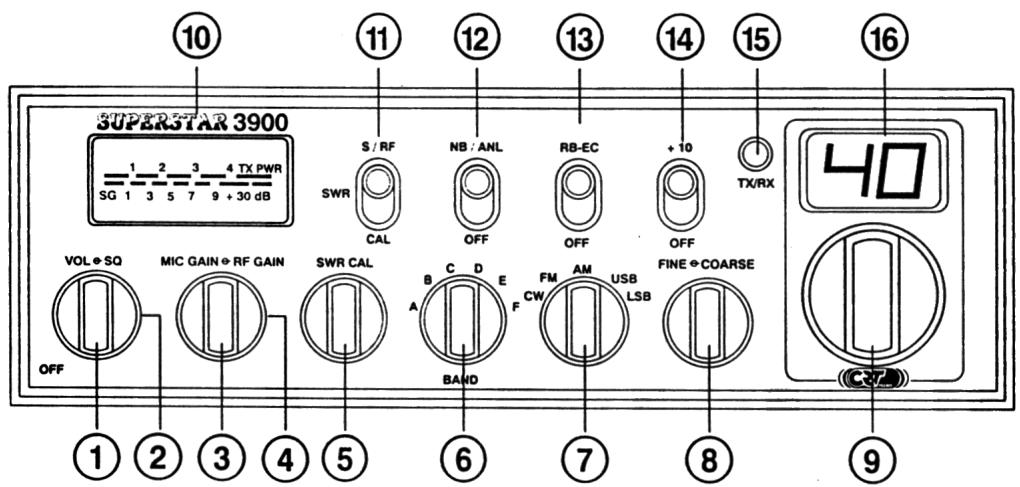 SUPERSTAR CB RADIO  3900 - DESCRIPTION - 1