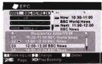 SIGMATEK DVBH-3000 - Accès au guide électronique des programmes (EPG) - 1