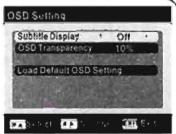 SIGMATEK DVBH-3000 - Réglage OSD - 1