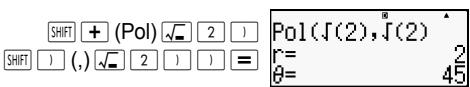 HP 300S X 30,  300S X 45 - Converting to Rectangular Coordinates (Rec) - 2