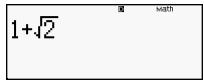 HP 300S X 30,  300S X 45 - Math Format Input Examples - 4