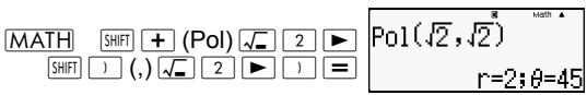 HP 300S X 30,  300S X 45 - Converting to Rectangular Coordinates (Rec) - 1
