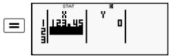 HP 300S X 30,  300S X 45 - Rules for Inputting Sample Data on the STAT Editor Screen - 3