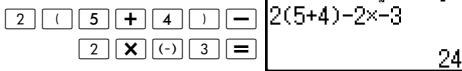 HP 300S X 30,  300S X 45 - Inputting Expressions and Values   Inputting a Calculation Expression Using Standard Format - 1