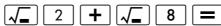 HP 300S X 30,  300S X 45 - Displaying Calculation Results in a Form that Includes 2 ,  , etc. (Irrational Number Form) - 1