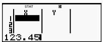 HP 300S X 30,  300S X 45 - Rules for Inputting Sample Data on the STAT Editor Screen - 2