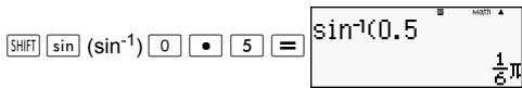 HP 300S X 30,  300S X 45 - Displaying Calculation Results in a Form that Includes 2 ,  , etc. (Irrational Number Form) - 6