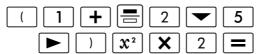 HP 300S X 30,  300S X 45 - Math Format Input Examples - 7