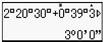 HP 300S X 30,  300S X 45 - Sexagesimal Calculations - 2