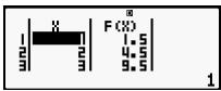 HP 300S X 30,  300S X 45 - Generating a Number Table from a Function (TABLE) - 6
