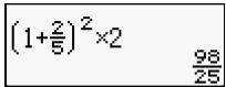 HP 300S X 30,  300S X 45 - Math Format Input Examples - 8