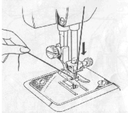 NECCHI 544 - Pour extraire le fil de la canette : - 1