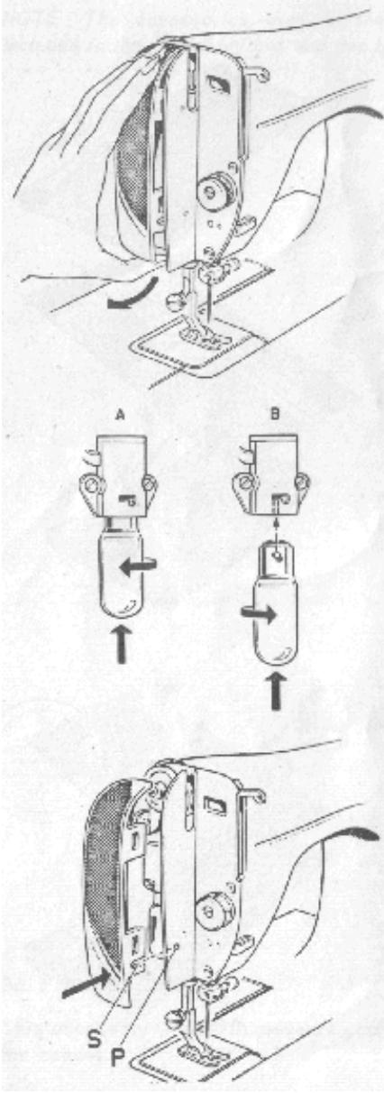 NECCHI 544 - POUR REMPLACER L'AMPOULE : - 1