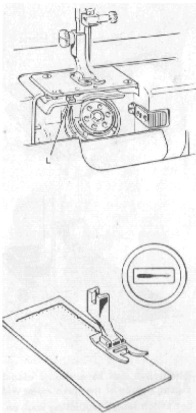NECCHI 544 - EFFECTUER UN BATISSAGE : - 1