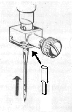NECCHI 544 - insertion d'une aiguille : - 1