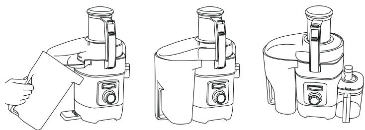 CUISINART CJE1000E - Den Entsafter zusammensetzen - 5