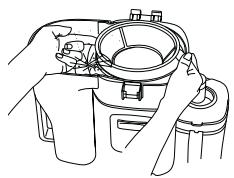CUISINART CJE1000E - Ausainandernehmen des Entsaften - 4