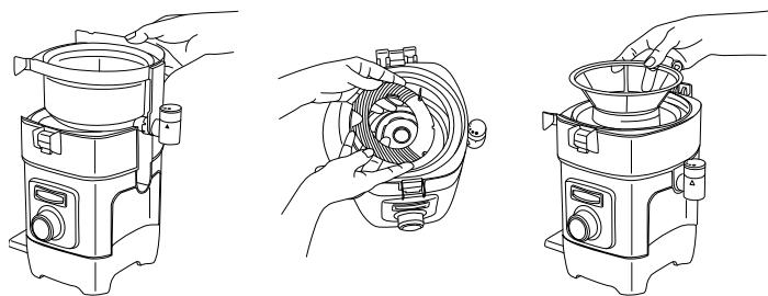 CUISINART CJE1000E - Assemble the juice extractor - 1