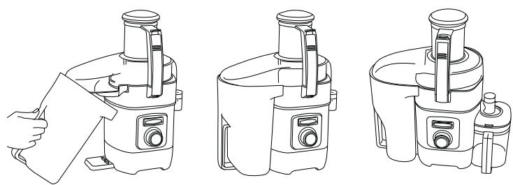 CUISINART CJE1000E - Assemble the juice extractor - 3