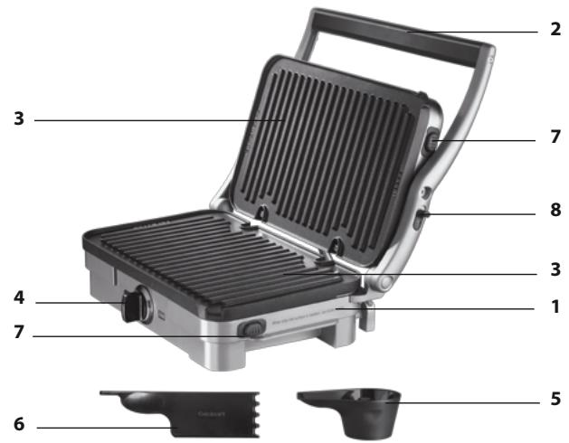 CUISINART MULTIFUNCTION GRILL - INHOUD - 1