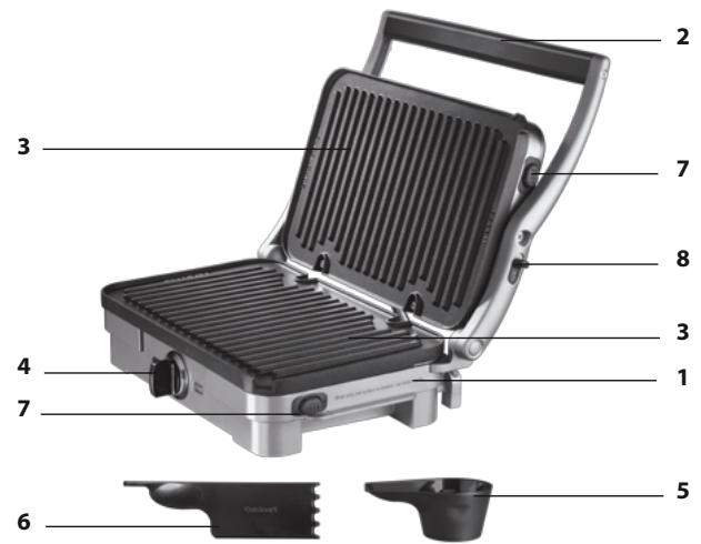 CUISINART MULTIFUNCTION GRILL - CONTENIDO - 1