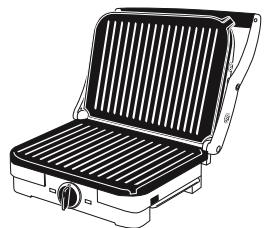 CUISINART MULTIFUNCTION GRILL - Aperto a 90^ - 1