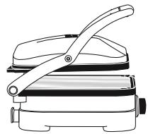 CUISINART MULTIFUNCTION GRILL - Chiuso: funzione grill/panini - 2