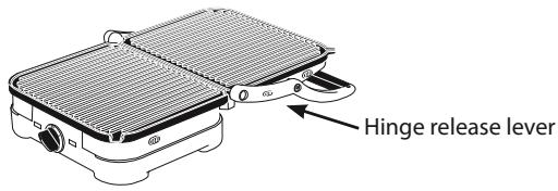 CUISINART MULTIFUNCTION GRILL - Open to 180^ : open grill - 1
