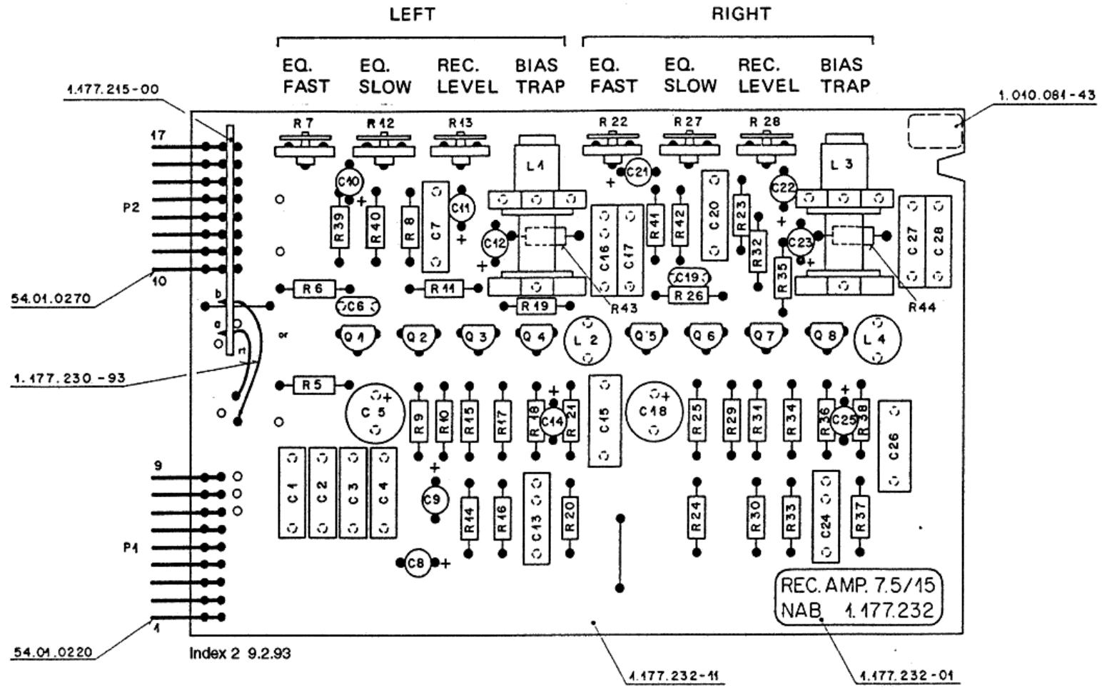 STUDER PR99MKII - AUDIO BLOCK DIAGRAM / LINE IN / OUT MONO - 19