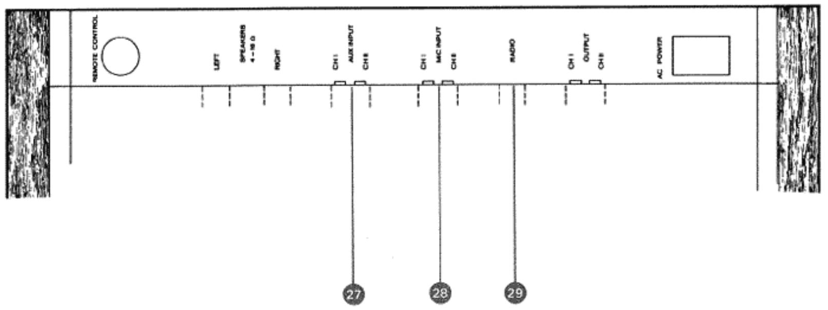 STUDER REVOX A77 - Raccordement des entrées - 1