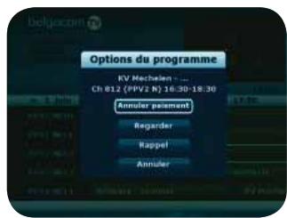 BELGACOM TV - Comment annuler la location d'un match acheté en pay per view ? - 2