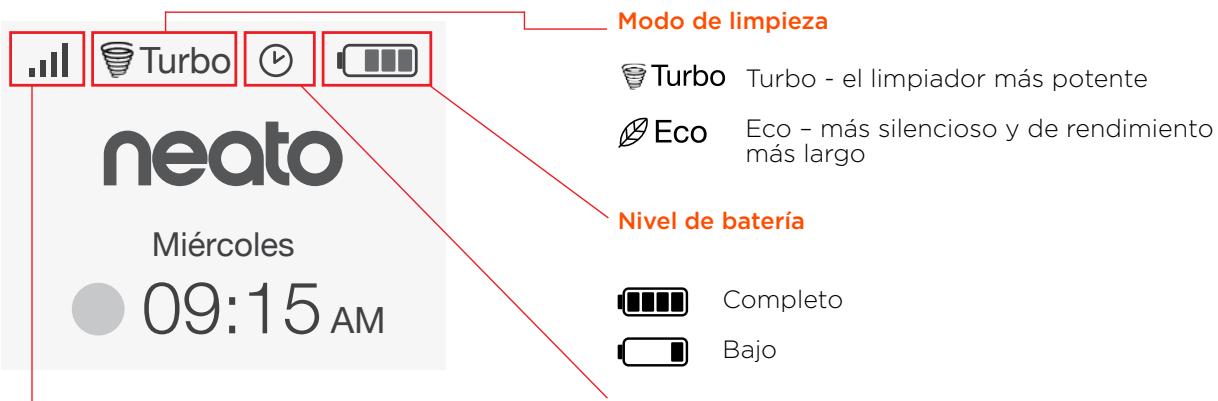NEATO BOTVAC CONNECTE D S - Pantalla de inicio del robot - Barra de estado del robot - 1