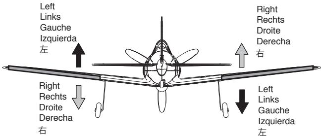 KYOSHO MINIUM WARBIRD A6M5 ZERO - Aileron / Querruder / Aileron / Alerones / 工ルロン - 1