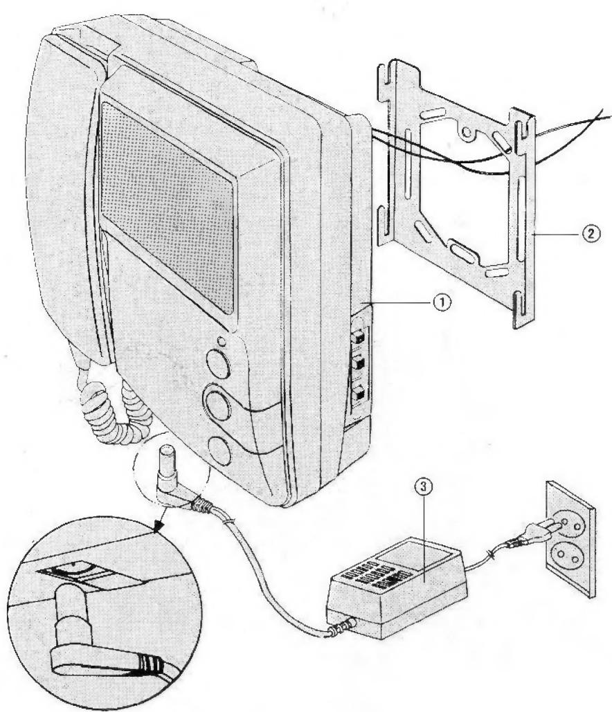 EXTEL 881 - a) Installation du poste de réponse - 1